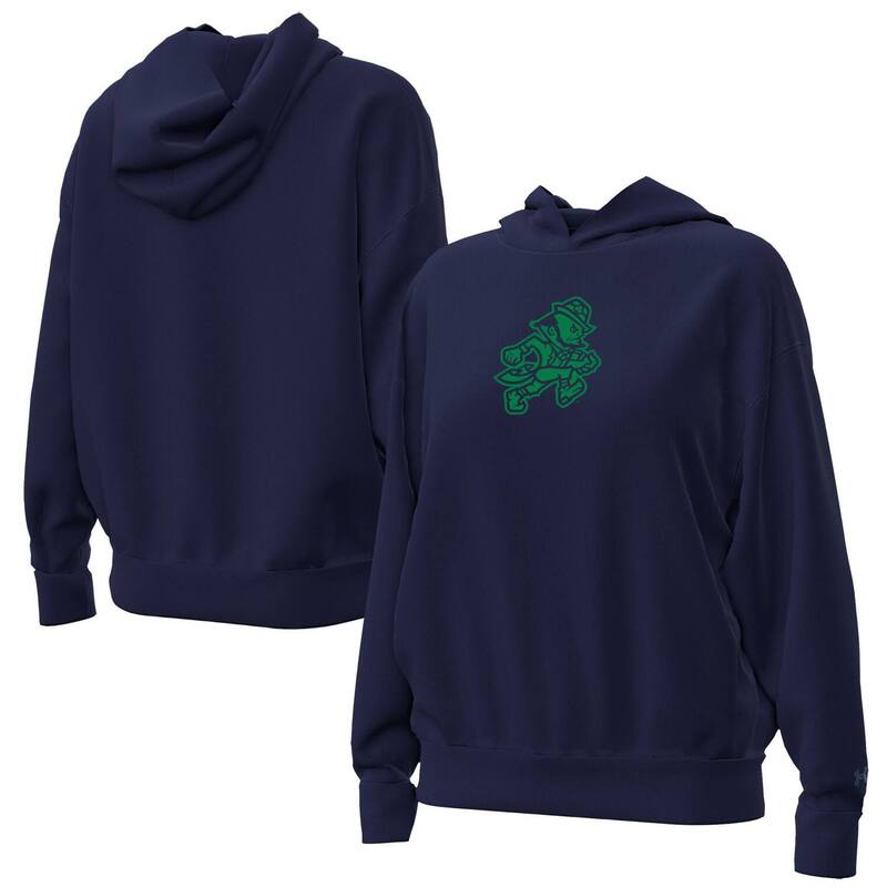 アンダーアーマー レディース トップス Tシャツ フリース パーカー Women's Under Armour Navy Notre Dame Fighting Irish Leprechaun Icon Fleece Pullover Hoodie Ntd Navy ネイビー