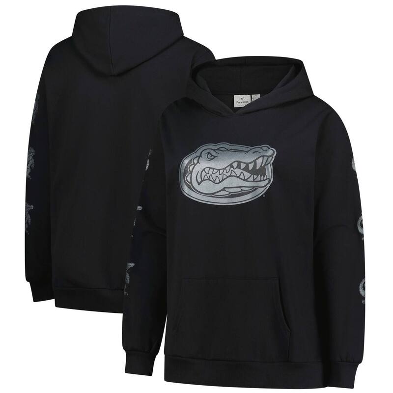 ファナティクス レディース トップス プルオーバー つけ加える大きさ パーカー Women\u0027s Fanatics Black Florida Gators Plusize Sleeve Hit Pullover Hoodie Fld Black 黒いこと