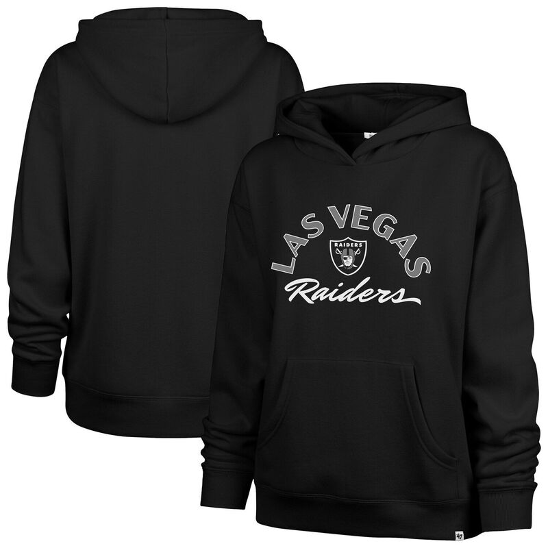 フォーティセブンブランド レディース トップス プルオーバー パーカー 47 Brand Women\u0027s \u002747 Black Las Vegas Raiders Whirlwind Naomi Pullover Hoodie Lvr Black 黒いこと