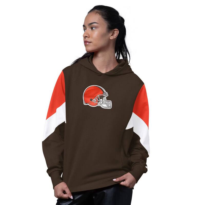 スターター レディース トップス Tシャツ パーカー Women'starter Brown Cleveland Brownscrimmage Hoodie Brn Brown ブラウン