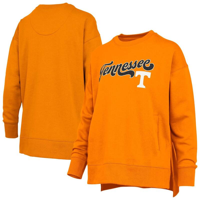 押し付けるボックス席 レディース トップス プルオーバー 流汗 Women\u0027s Pressbox Tennessee Orange Tennessee Volunteers Bonanza Chenille Harper Script Sweatshirten Orange オレンジ色