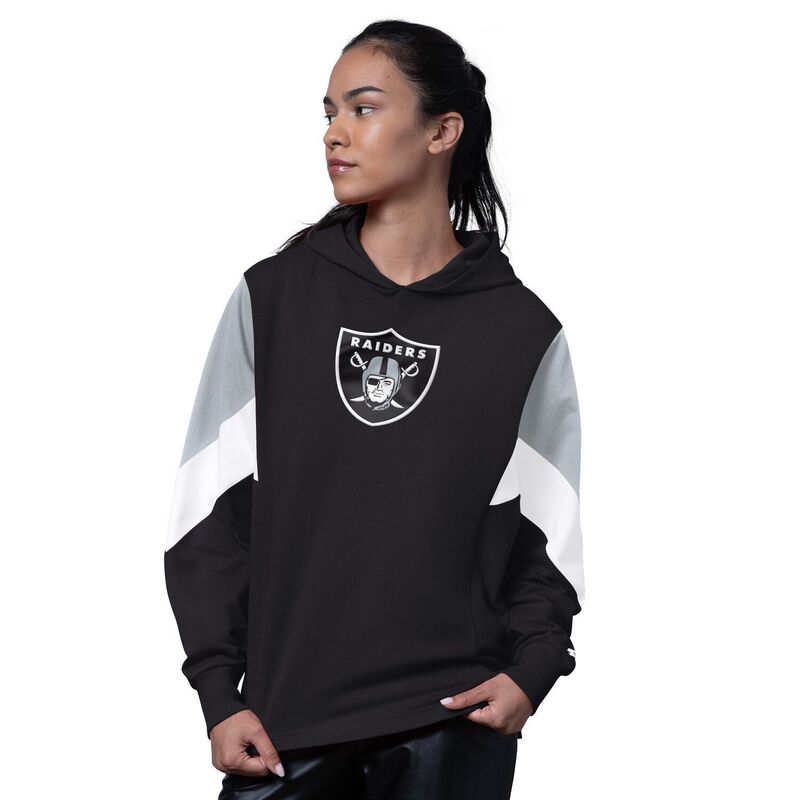 スターター レディース トップス Tシャツ パーカー Women'starter Black Las Vegas Raiderscrimmage Hoodie Lvr Black ブラック