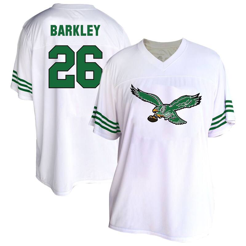 ファナティクス レディース トップス プルオーバー つけ加える大きさ プルオーバー Women\u0027s Fanaticsaquon Barkley White Philadelphia Eagles Plusize Fashion Jersey Eag White 白いこと
