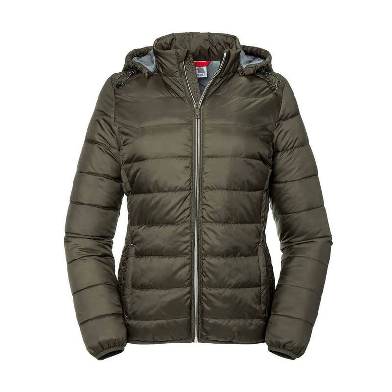 ラッセルアスレチック レディース アウター ジャケット・ブルゾン Russell Athletic Russell Womens/Ladies Hooded Nano Jacket Dark Olive オリーブ