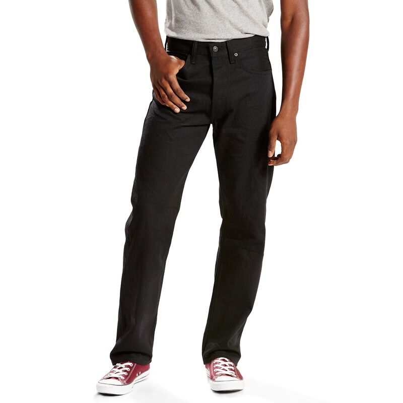 リーバイス メンズ ボトムス デニムパンツ ジーンズ Men's Levi's 501 Original Shrink-To-Fit Jeans Modern Black ブラック|ReVida 店
