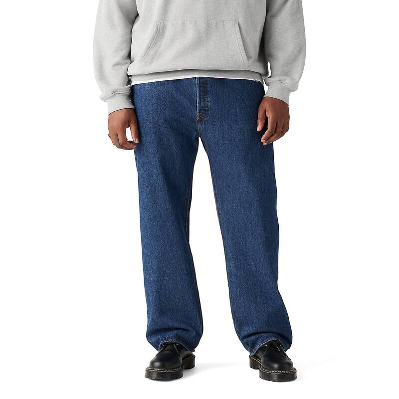 リーバイス メンズ ボトムス デニムパンツ トール ジーンズ Big & Tallevi's 501 Original Shrink-To-Fit Jeans Dark Stonewash|ReVida 店