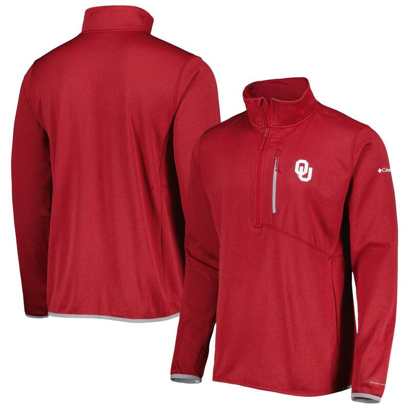 アンブランデッド メンズ アウター ジャケット・ブルゾン Unbranded Men's Columbia Crimson Oklahoma Sooners Park View Omni-Wick Half-Zip Top Okl Red レッド