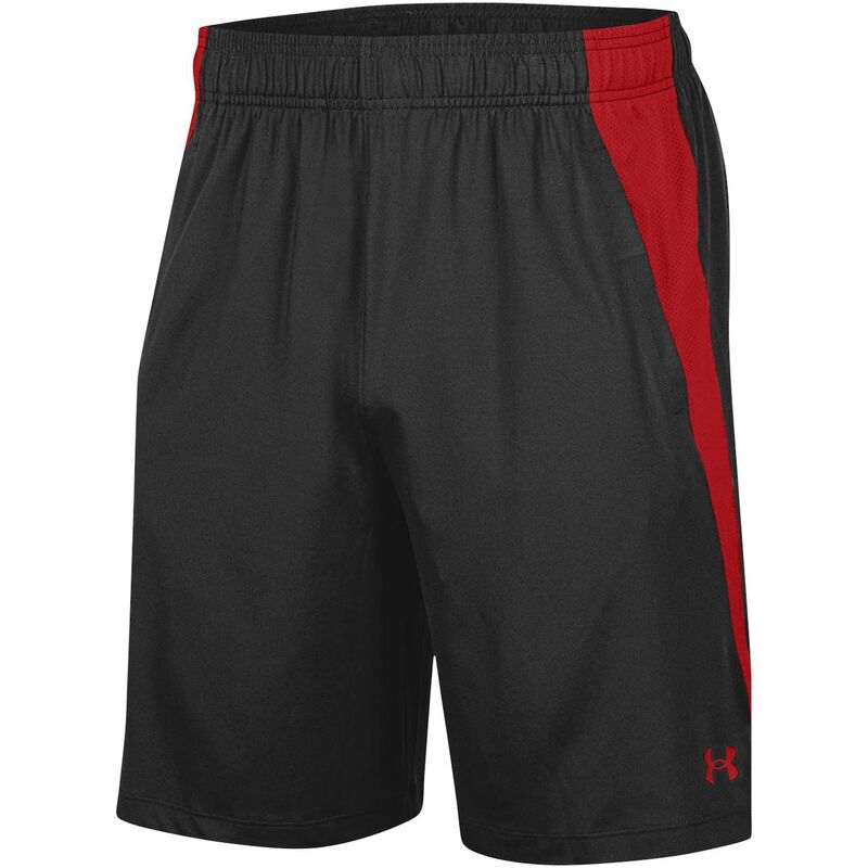 アンダーアーマー メンズ ボトムス ハーフパンツ・ショーツ ショートパンツ Men's Under Armour Black Wisconsin Badgers Tech Vent Shorts Wis Black ブラック