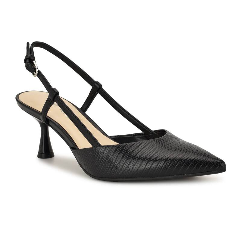 ナインウェスト レディース シューズ パンプス Nine West Rowen Women'slingback Dress Pumps Black Lizard ブラック 13,306円