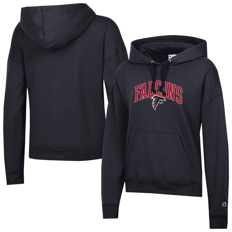 チャンピオン レディース トップス Tシャツ パーカー Women's Champion Black Atlanta Falcons Powerblend Hoodie Fal Black ブラック