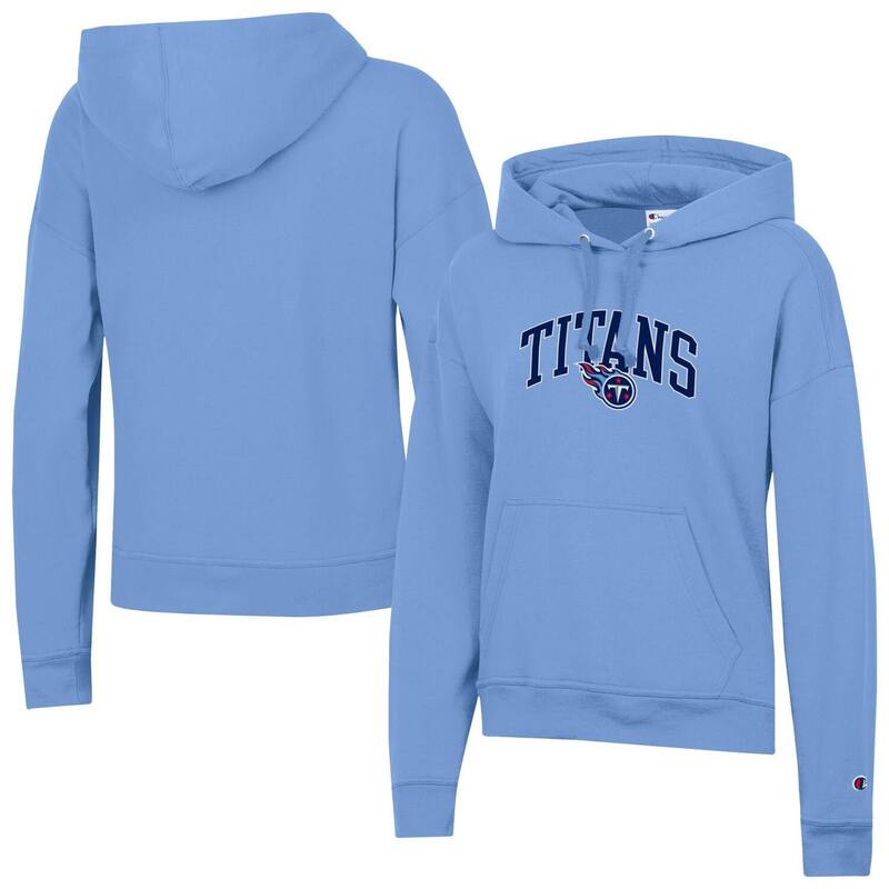 チャンピオン レディース トップス Tシャツ パーカー Women's Champion Light Blue Tennessee Titans Powerblend Hoodie Ttn Light ブルー