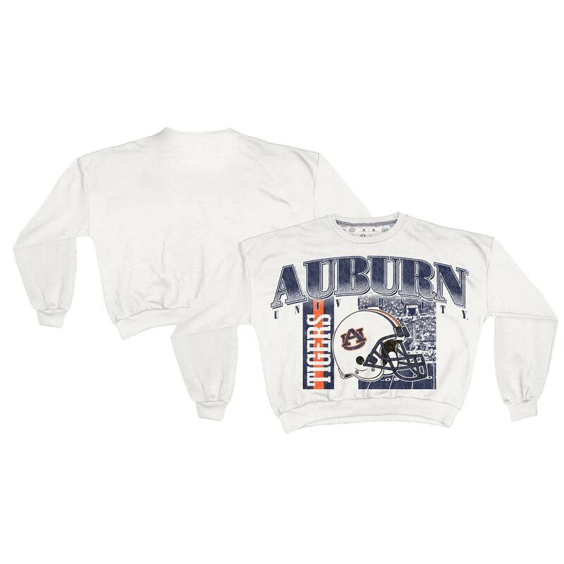 プレスボックス レディース トップス Tシャツ スウェット Women's Pressbox White Auburn Tigers Oversized Janice Retro Waist-Length Sweatshirt Aub White ホワイト 14,804円