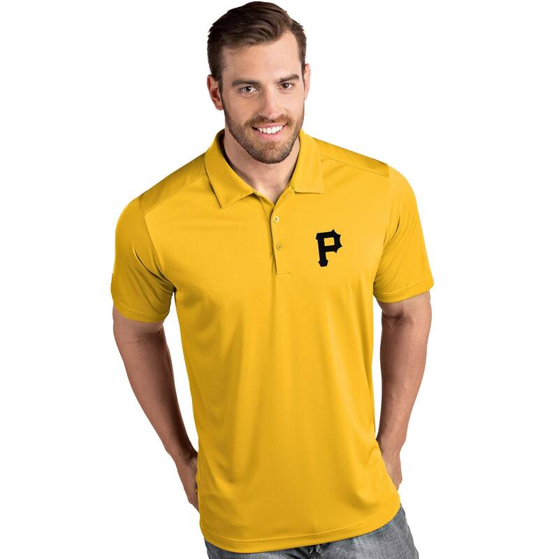 アンティグア メンズ トップス プルオーバー スポーツシャツ Mens MLB Pittsburgh Pirates Antigua Men\u0027s Tribute Polo Pir Yellow 黄色