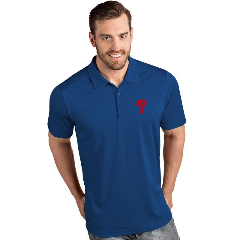 アンティグア メンズ トップス Tシャツ ポロシャツ Men's Antigua Philadelphia Phillies Tribute Polo Phl Blue ブルー
