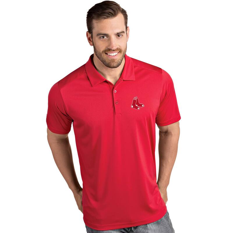 アンティグア メンズ トップス プルオーバー スポーツシャツ Men\u0027s Antigua Boston Red Sox Tribute Polo Rsx Red 赤いこと