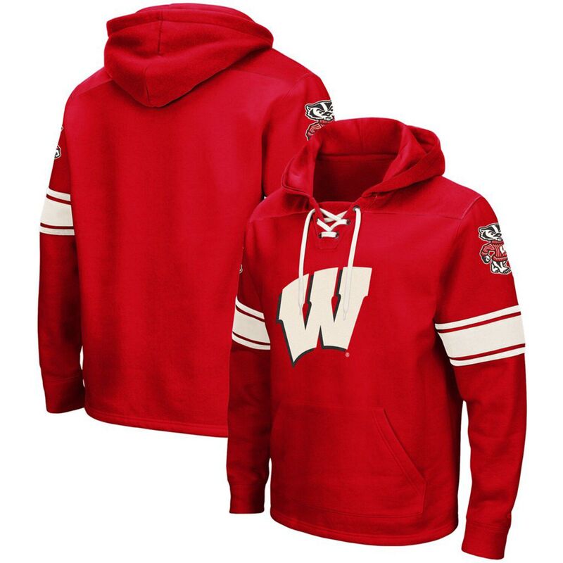 コロシアム メンズ トップス Tシャツ レース パーカー Men's Colosseum Red Wisconsin Badgers 2.0 Lace-Upullover Hoodie Wis Red レッド 13,860円