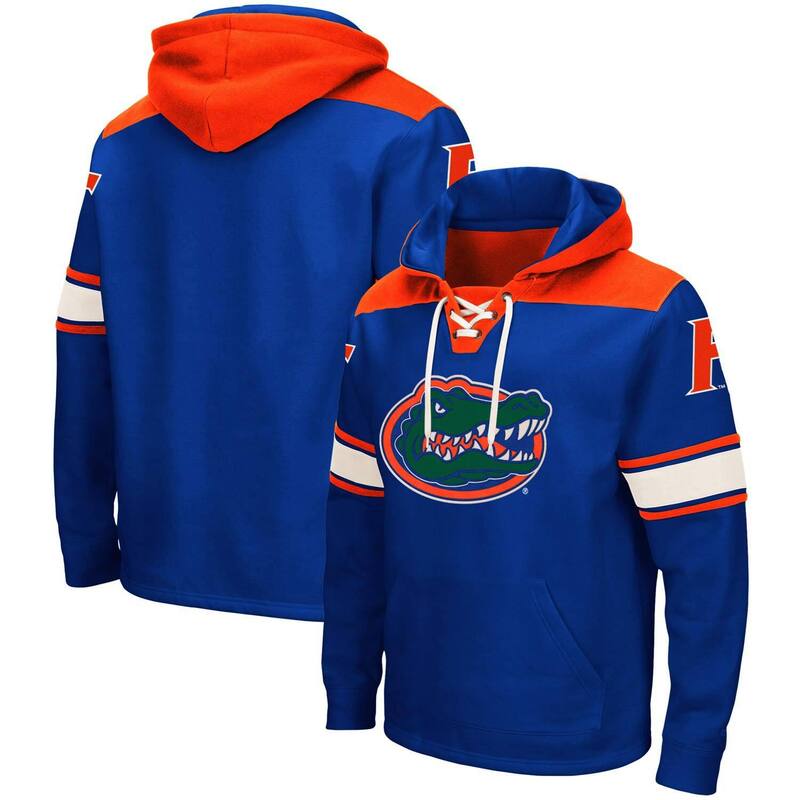 コロシアム メンズ トップス Tシャツ レース パーカー Men's Colosseum Royal Florida Gators 2.0 Lace-Upullover Hoodie Fld Blue ブルー