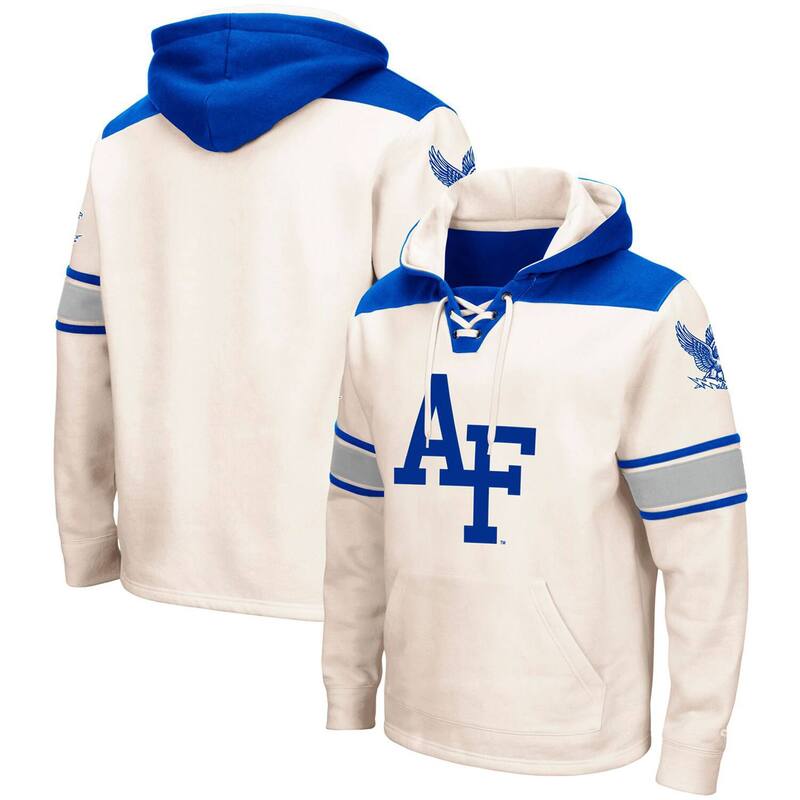 コロシアム メンズ トップス Tシャツ レース パーカー Men's Colosseum Cream Air Force Falcons 2.0 Lace-Upullover Hoodie Afa Beige ベージュ