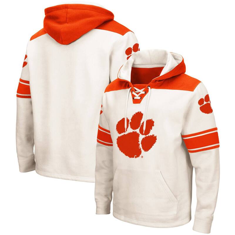 コロシアム メンズ トップス Tシャツ レース パーカー Men's Colosseum Cream Clemson Tigers 2.0 Lace-Upullover Hoodie Clm Beige ベージュ