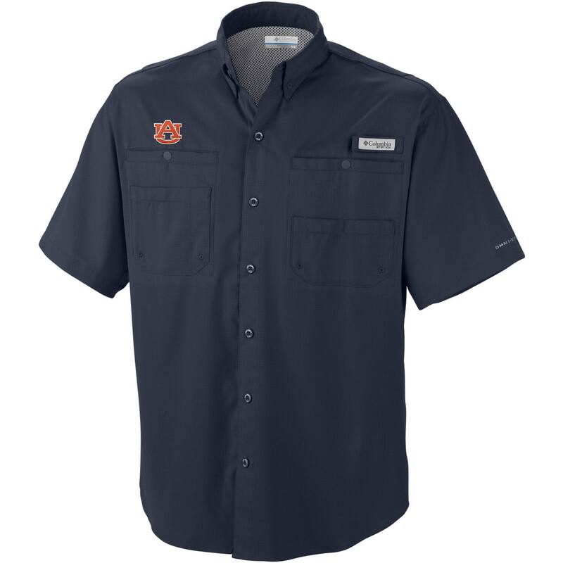 アンブランデッド メンズ トップス Tシャツ トール ダウン Unbranded Men's Columbia Navy Auburn Tigers Big & Tall Collegiate Tamiami Button-Down Shirt Aub Navy ネイビー