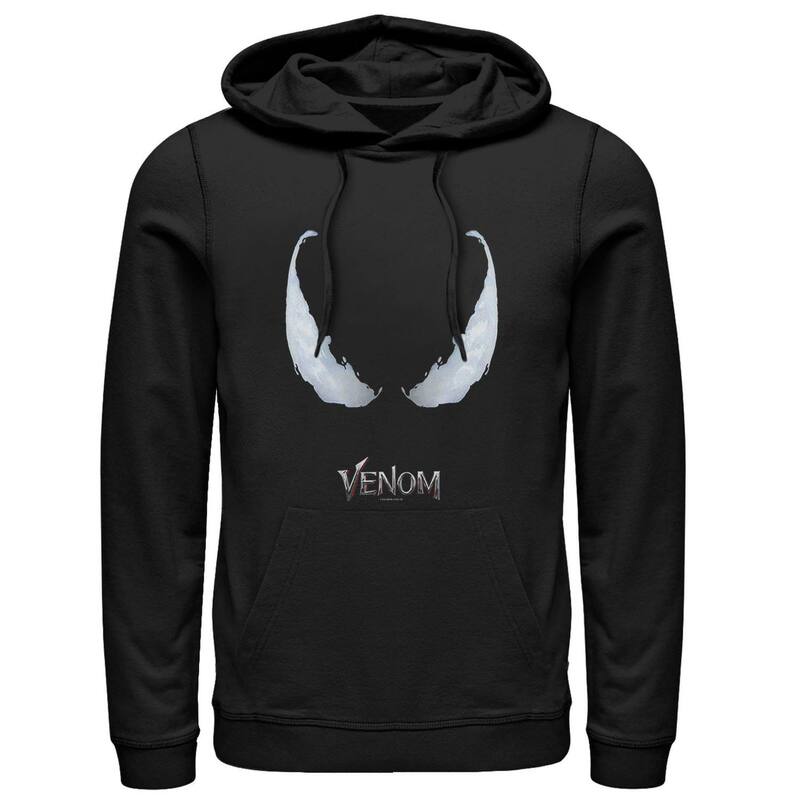 マーベル メンズ トップス プルオーバー パーカー グラフィック Men\u0027s Marvel Venom Staring Eyes Graphic Hoodie Black 黒いこと