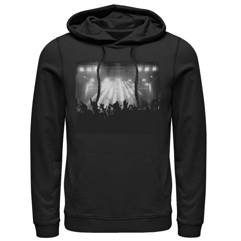 アニメ文字記号 メンズ トップス プルオーバー パーカー Licensed Character Men\u0027s Concert Lights Hoodie Black 黒いこと
