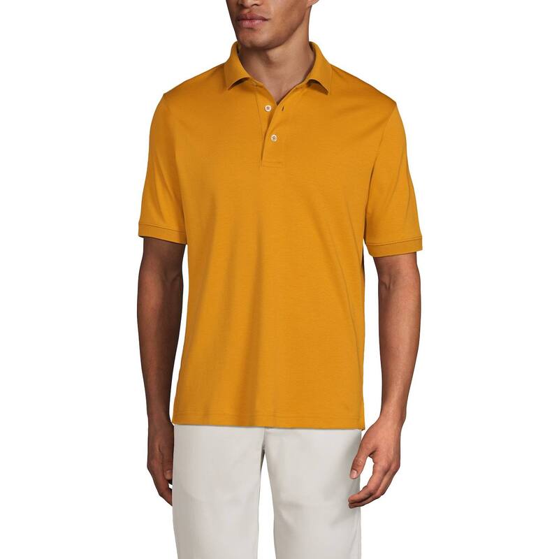 ランズエンド メンズ トップス Tシャツ ポロシャツ Men's Lands' End Super Soft Supima Polo Vintage Amber アンバー