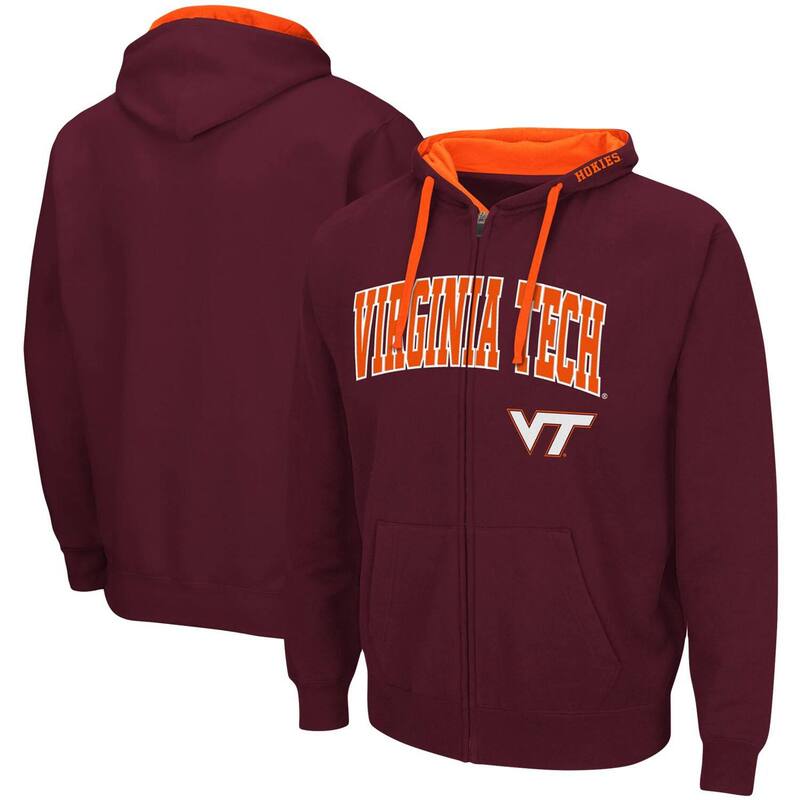 コロシアム メンズ トップス Tシャツ トール パーカー Men's Colosseumaroon Virginia Techokies Big & Tall Full-Zip Hoodie Vat Red レッド