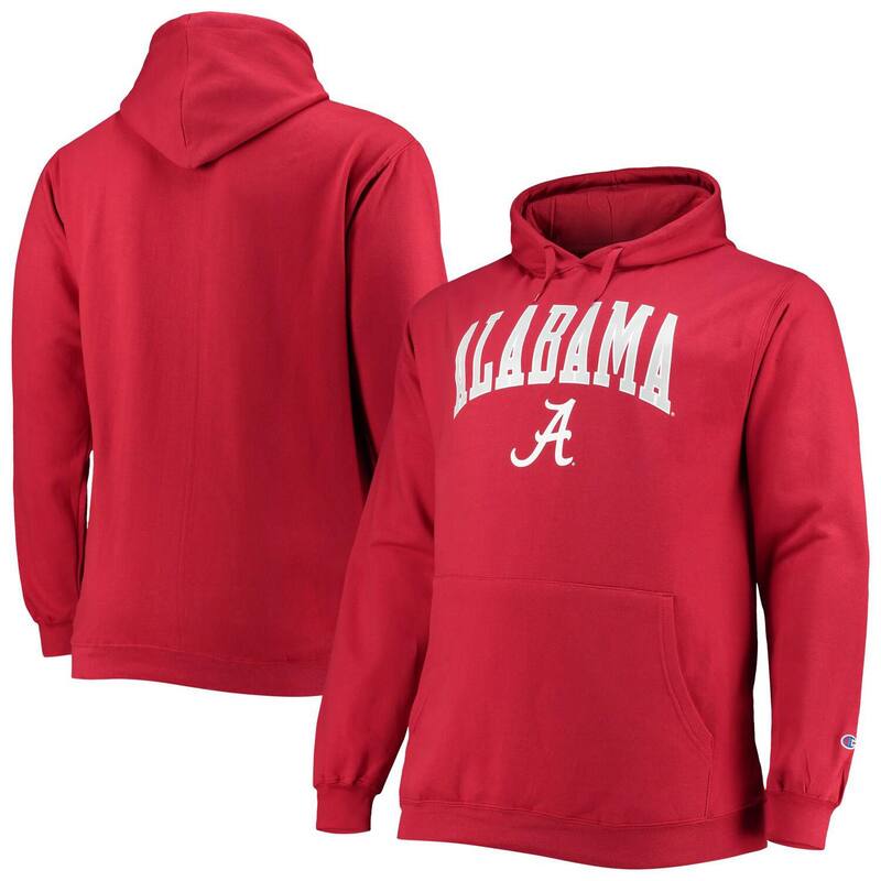 チャンピオン メンズ トップス Tシャツ トール ロゴ パーカー Men's Champion Crimson Alabama Crimson Tide Big & Tall Arch Over Logo Powerblend Pullover Hoodie Ala Red レッド