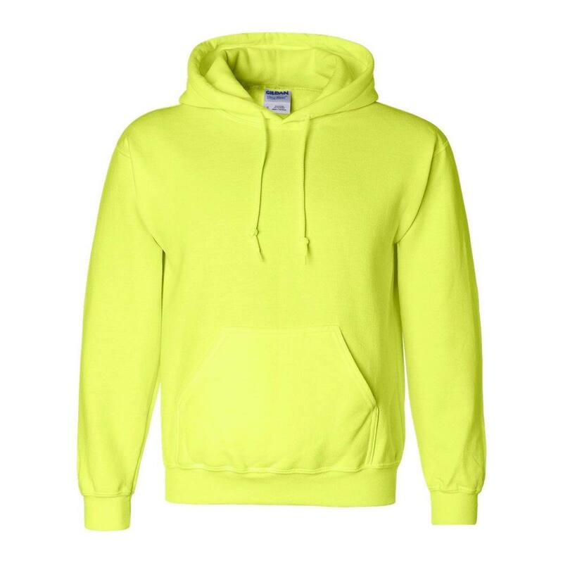 ギルダン メンズ トップス プルオーバー 汗水 Gildan DryBlend Hooded Sweatshirt Safety Green 緑であること