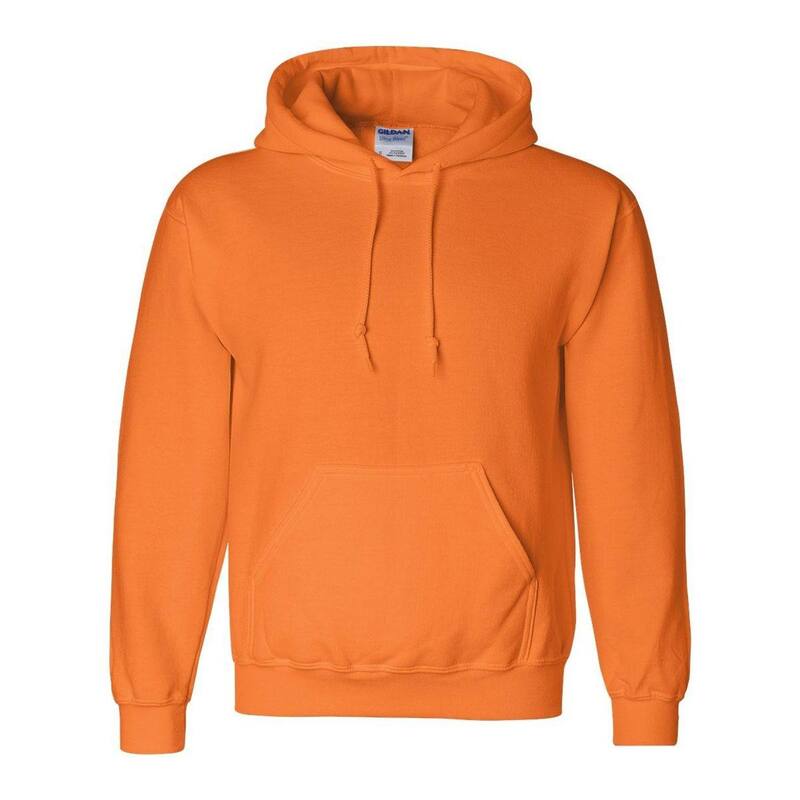 ギルダン メンズ トップス プルオーバー 汗水 Gildan DryBlend Hooded Sweatshirt Safety Orange オレンジ色