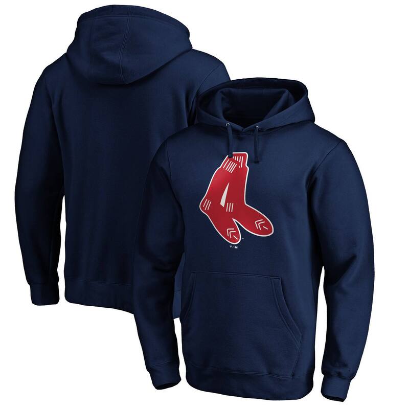 アンブランデッド メンズ トップス Tシャツ ロゴ パーカー Unbranded Men's Navy Boston Red Sox Cooperstown Collection Huntington Logo Fitted Pullover Hoodie Rsx Navy ネイビー