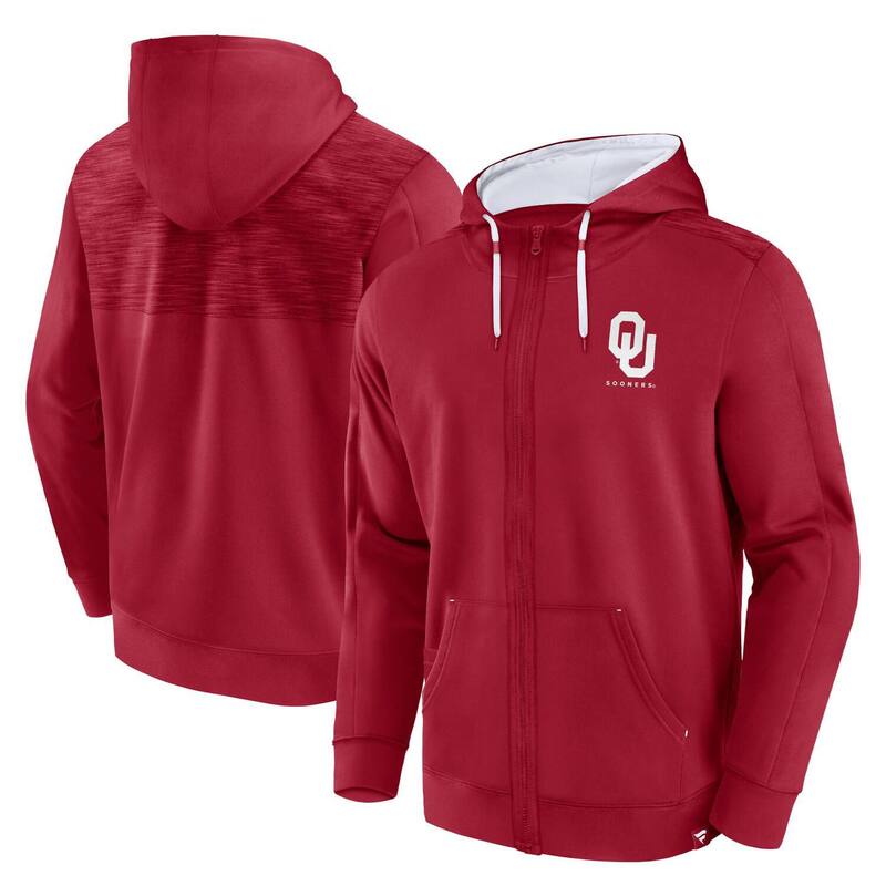 アンブランデッド メンズ トップス Tシャツ パーカー Unbranded Men's Fanatics Branded Crimson Oklahoma Sooners Power Index Full-Zip Hoodie Okl Red レッド