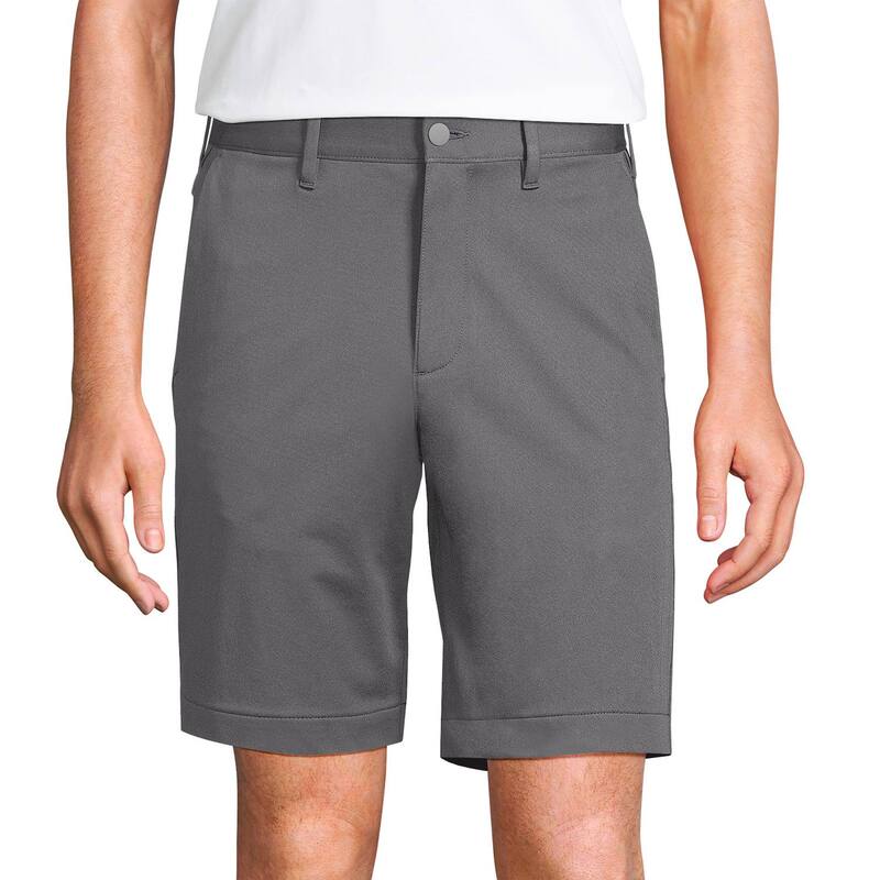 ランズエンド メンズ ボトムス ハーフパンツ・ショーツ ショートパンツ Men's Lands' End Traditional-Fit 9-inch Flex Performance Golf Shorts Charcoal チャコール