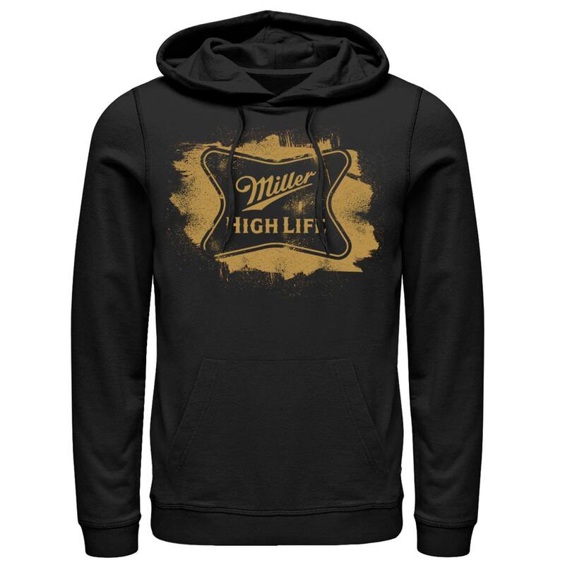 アニメキャラクター メンズ トップス Tシャツ ロゴ パーカー Licensed Character Men's Miller High Life Logo Pullover Hoodie Black ブラック 14,045円