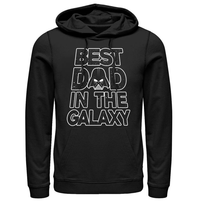 アニメ文字記号 メンズ トップス プルオーバー パーカー Licensed Character Men\u0027star Wars Vader Best Dad Pullover Hoodie Black 黒いこと