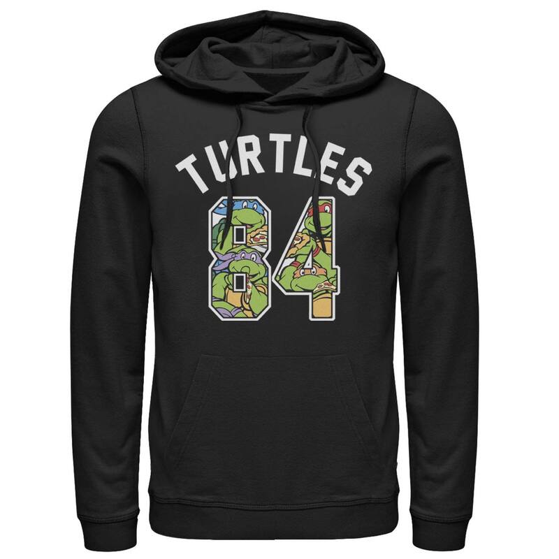 アニメキャラクター メンズ トップス Tシャツ パーカー Licensed Character Men's Ninja Turtles 84 Pullover Hoodie Black ブラック｜ReVida 店