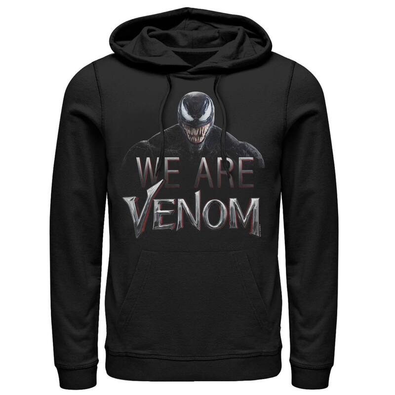 マーベル メンズ トップス プルオーバー パーカー グラフィック Men\u0027s Marvel Venom We Are Venom Bigrin Graphic Hoodie Black 黒いこと