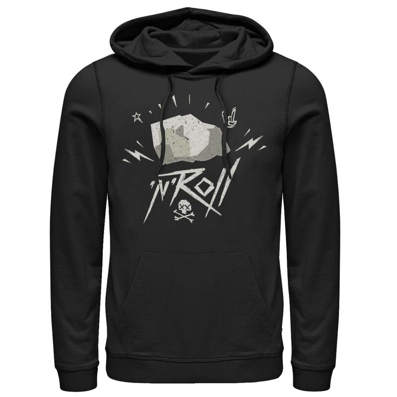 アニメ文字記号 メンズ トップス プルオーバー ヴィンテージ パーカー Licensed Character Men\u0027s Rock And Roll Funny Pun Vintage Hoodie Black 黒いこと