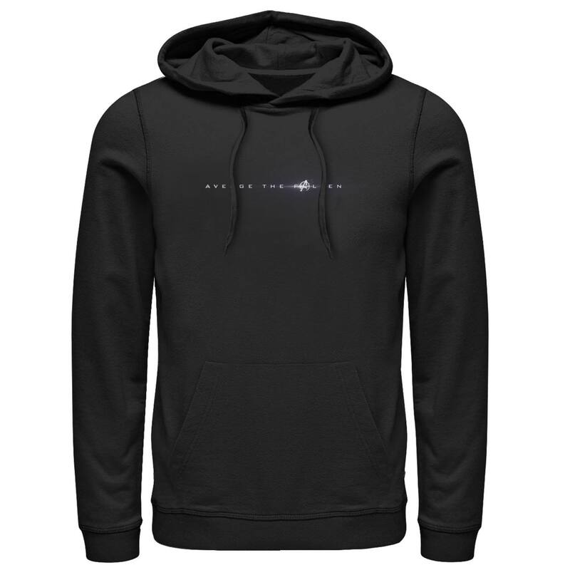 マーベル メンズ トップス プルオーバー ロゴタイプ パーカー グラフィック Men\u0027s Marvel Avengers Endgame Avenge The Fallen Movie Quote Logo Graphic Hoodie Black 黒いこと