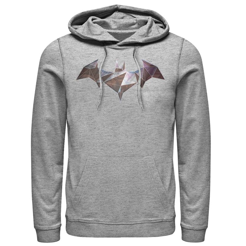アニメ文字記号 メンズ トップス プルオーバー ロゴタイプ パーカー Licensed Character Men\u0027s DComics Batman Geometriclassic Logo Hoodie Athletic Heather ギョリュウモドキ