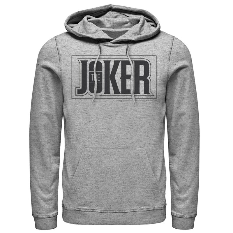 アニメキャラクター メンズ トップス Tシャツ パーカー Licensed Character Men's DComics The Joker Bold Text Poster Hoodie Athletic Heather ヘザー