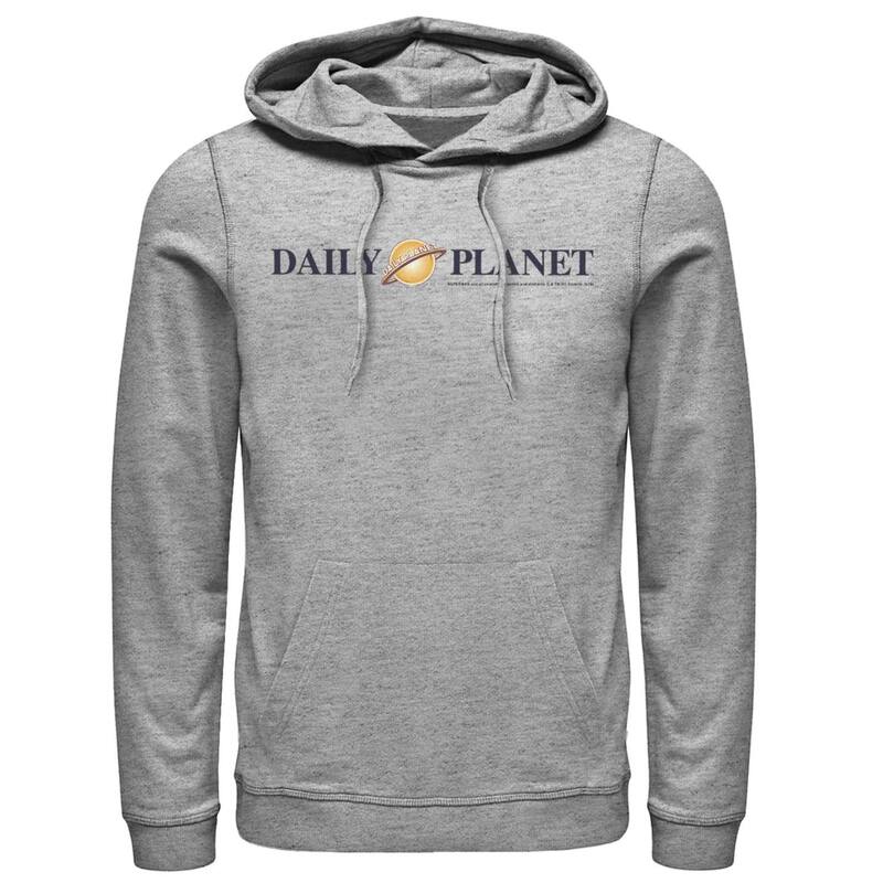 アニメキャラクター メンズ トップス Tシャツ ロゴ パーカー Licensed Character Men's DComicsuperman Daily Planet Logo Hoodie Athletic Heather ヘザー｜ReVida 店