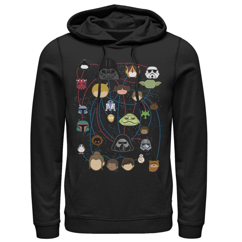 はやりっ児 ウォーズ メンズ トップス プルオーバー パーカー Men\u0027star Wars A Galaxy Of Characters Hoodie Black 黒いこと