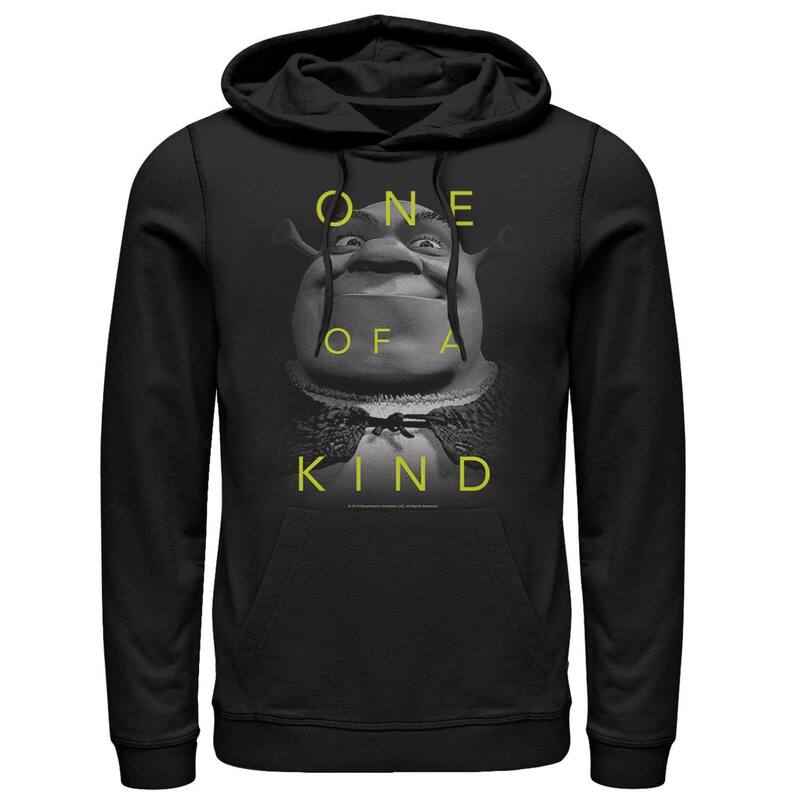 アニメキャラクター メンズ トップス Tシャツ パーカー Licensed Character Men'shrek One Of A Kind Ogre Hoodie Black ブラック