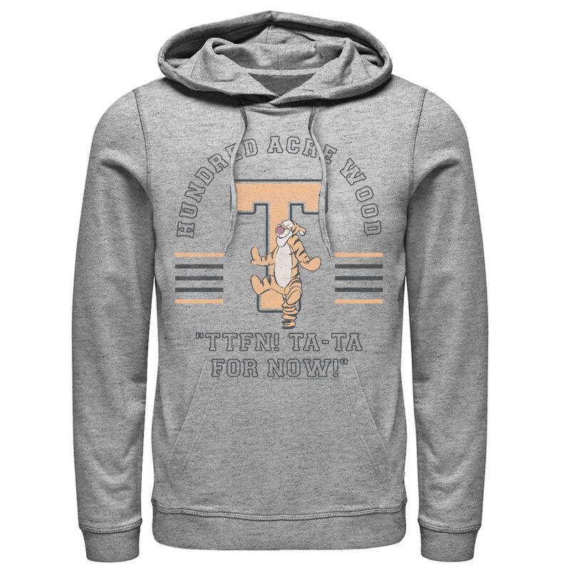 ウォルトディズニー メンズ トップス プルオーバー パーカー Disney\u0027s Winnie The Pooh Tigger Ta-Ta For Now Men\u0027s Hoodie Athletic Heather ギョリュウモドキ