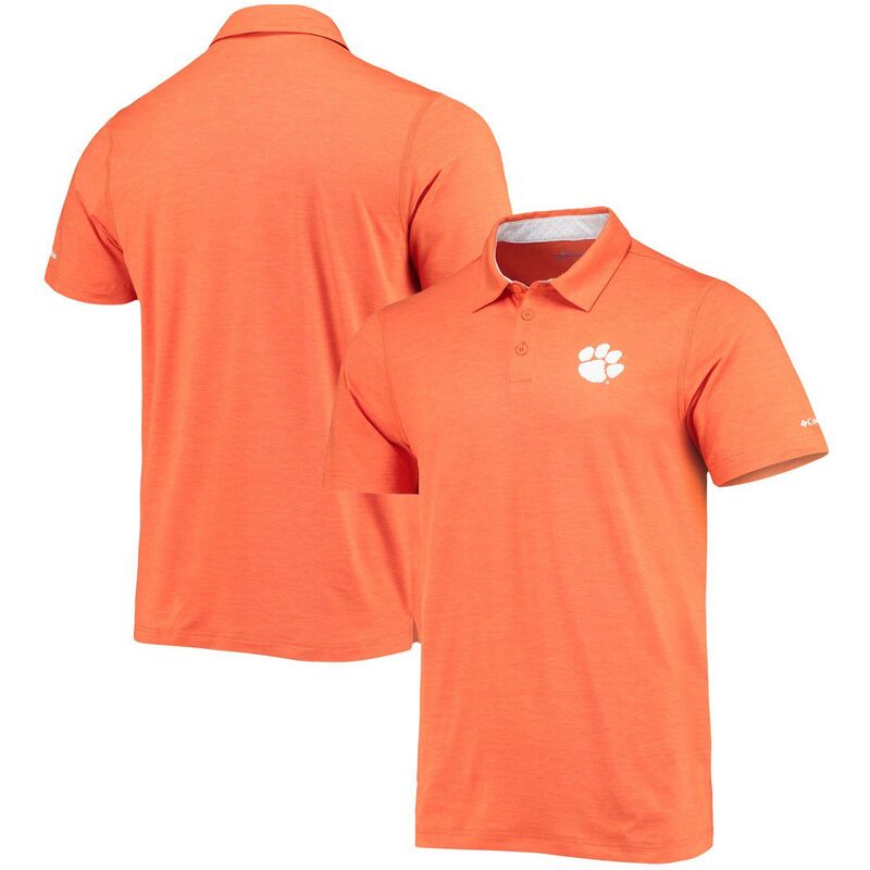コロンビア メンズ トップス Tシャツ ポロシャツ Men's Columbia Orange Clemson Tigers Tech Trail Omni-Shade Polo Clm Orange オレンジ