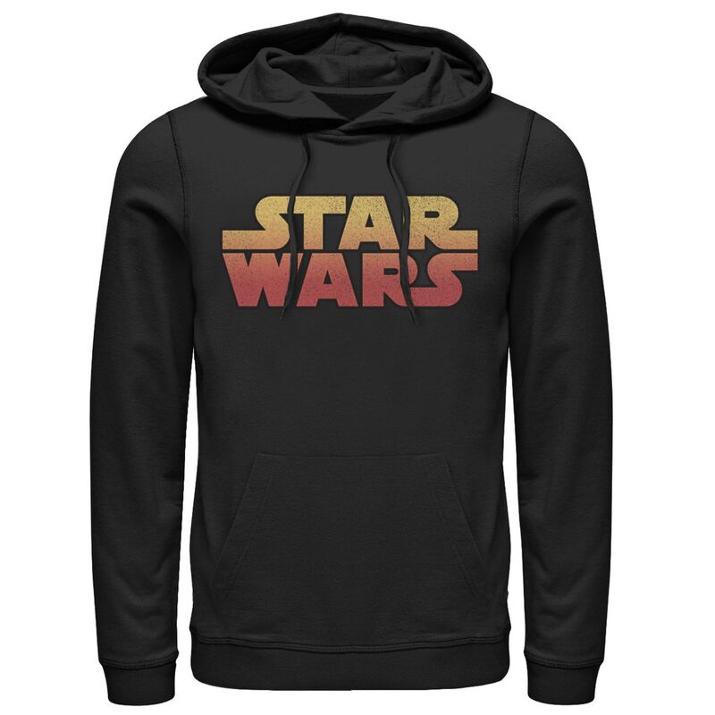 スター ウォーズ メンズ トップス Tシャツ ロゴ パーカー Men'star Wars Gradient Originalogo Hoodie Black ブラック