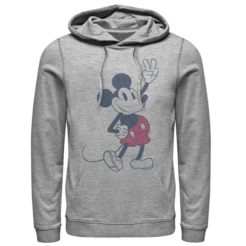 ディズニー メンズ トップス Tシャツ ショートパンツ パーカー Disney's Mickey & Friends Mickey Mouse Men's Plaid Shorts Hoodie Athletic Heather ヘザー