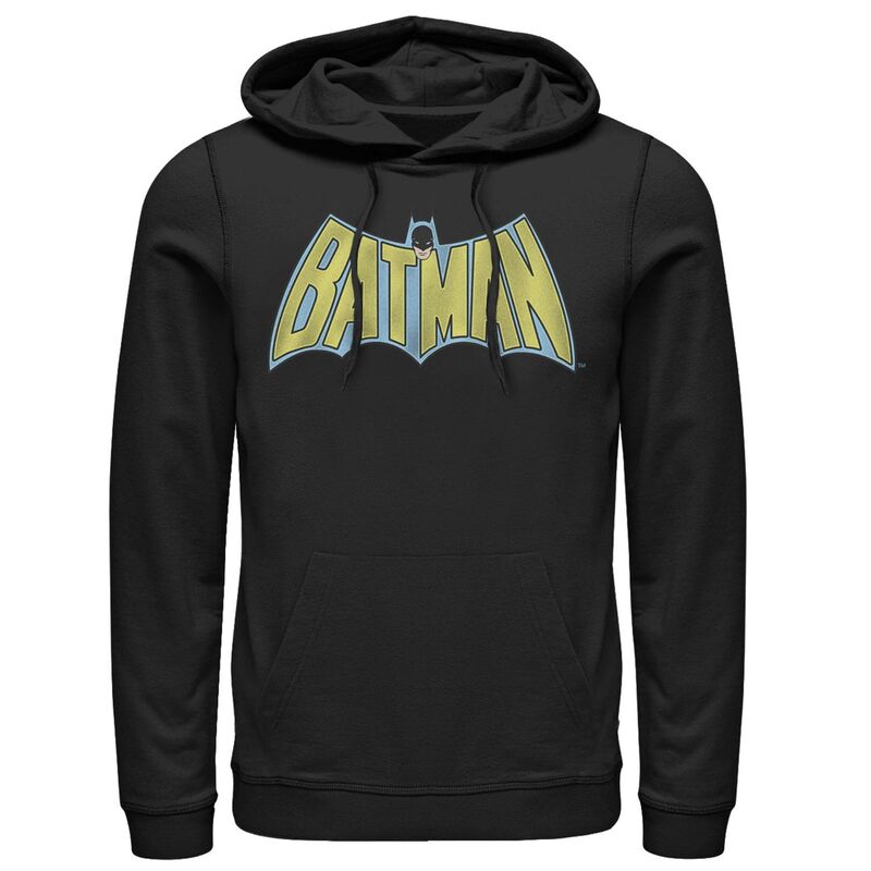 アニメ文字記号 メンズ トップス プルオーバー ヴィンテージ ロゴタイプ パーカー Licensed Character Men\u0027s DComics Batman Vintage Bold Text Logo Hoodie Black 黒いこと